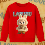 6124kv Детска ватирана блуза Labubu Cozy