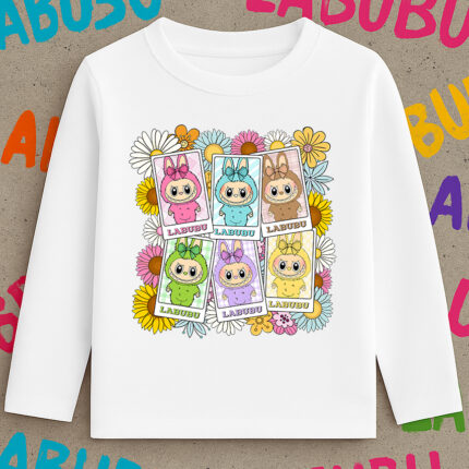 6116kb Детска блуза Labubu Flowers