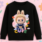 6119kv Детска ватирана блуза Labubu Super Cute