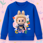 6119kv Детска ватирана блуза Labubu Super Cute