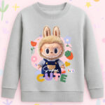 6119kv Детска ватирана блуза Labubu Super Cute