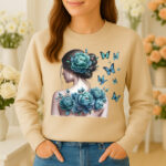 1207b Дамска ватирана блуза Floral Woman