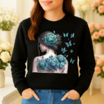 1207b Дамска ватирана блуза Floral Woman