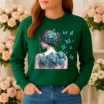 1207b Дамска ватирана блуза Floral Woman
