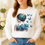1207b Дамска ватирана блуза Floral Woman