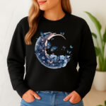 1208b Дамска ватирана блуза Butterfly Moon