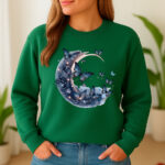 1208b Дамска ватирана блуза Butterfly Moon