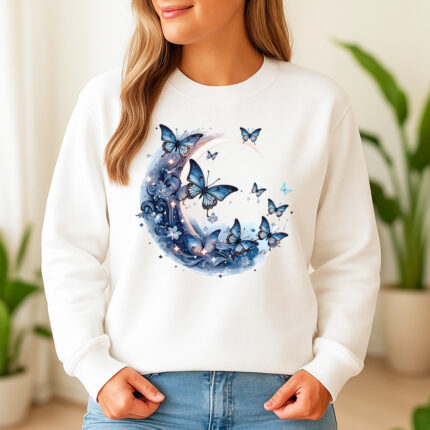 1208b Дамска ватирана блуза Butterfly Moon