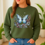 1211b Дамска ватирана блуза Magic Butterfly