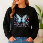 1211b Дамска ватирана блуза Magic Butterfly