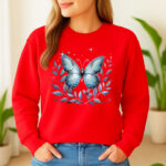 1211b Дамска ватирана блуза Magic Butterfly