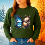 1212b Дамска ватирана блуза Season Butterfly