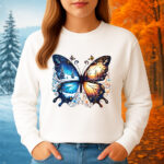 1212b Дамска ватирана блуза Season Butterfly