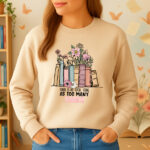 1213b Дамска ватирана блуза Too Many Books