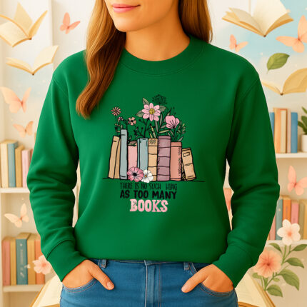 1213b Дамска ватирана блуза Too Many Books