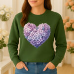 1218b Дамска ватирана блуза Bloom Heart