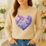 1218b Дамска ватирана блуза Bloom Heart