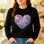 1218b Дамска ватирана блуза Bloom Heart