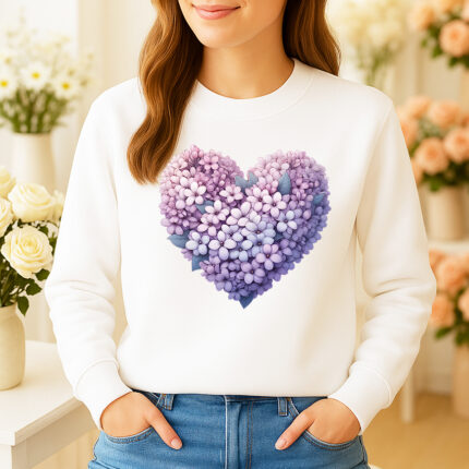 1218b Дамска ватирана блуза Bloom Heart