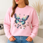1220b Дамска ватирана блуза Gold Butterfly