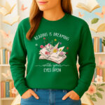 1222b Дамска ватирана блуза Reading Dreams