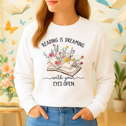 1222b Дамска ватирана блуза Reading Dreams