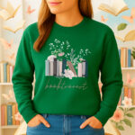 1226b Дамска ватирана блуза Booktrovert
