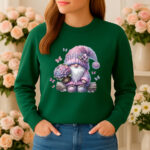1229b Дамска ватирана блуза Gnome Flowers
