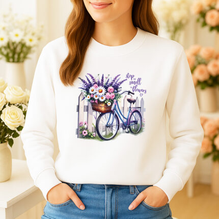 1232b Дамска ватирана блуза Smell The Flowers