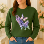 1233b Дамска ватирана блуза Lilac