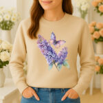 1233b Дамска ватирана блуза Lilac