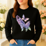 1233b Дамска ватирана блуза Lilac