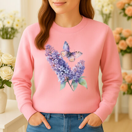1233b Дамска ватирана блуза Lilac
