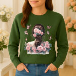 1235b Дамска ватирана блуза Rose Woman