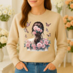 1235b Дамска ватирана блуза Rose Woman