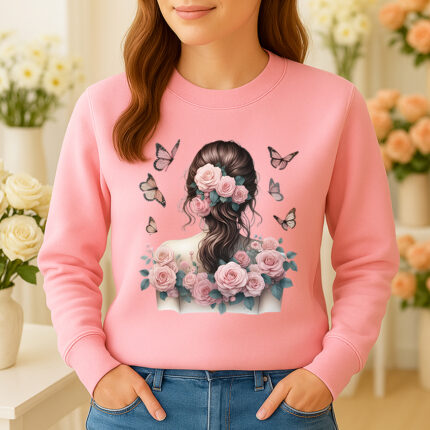 1235b Дамска ватирана блуза Rose Woman