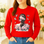 1235b Дамска ватирана блуза Rose Woman