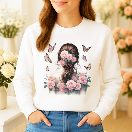 1235b Дамска ватирана блуза Rose Woman