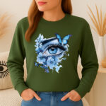 1240b Дамска ватирана блуза Blue Eye