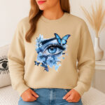 1240b Дамска ватирана блуза Blue Eye