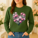 1249b Дамска ватирана блуза Tulip Heart