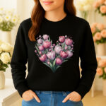 1249b Дамска ватирана блуза Tulip Heart