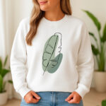 1258b Дамска ватирана блуза Green Leaf