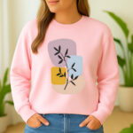 1259b Дамска ватирана блуза Pastel Fern