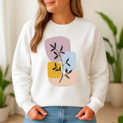1259b Дамска ватирана блуза Pastel Fern