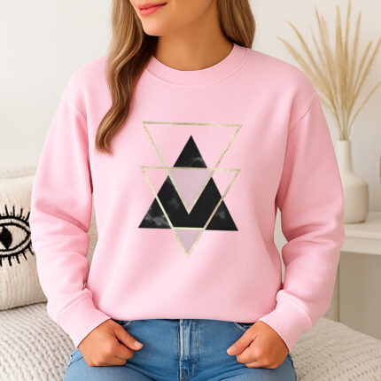 1261b Дамска ватирана блуза Marble Triangle