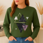 1265b Дамска ватирана блуза Space Triangle