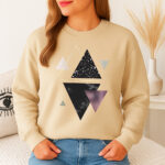 1265b Дамска ватирана блуза Space Triangle