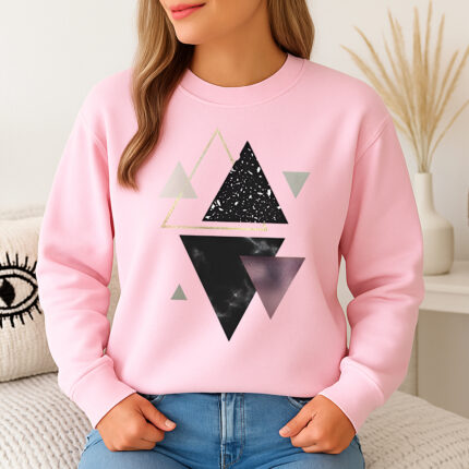 1265b Дамска ватирана блуза Space Triangle