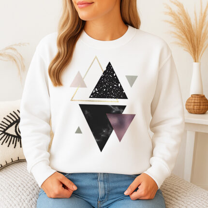 1265b Дамска ватирана блуза Space Triangle